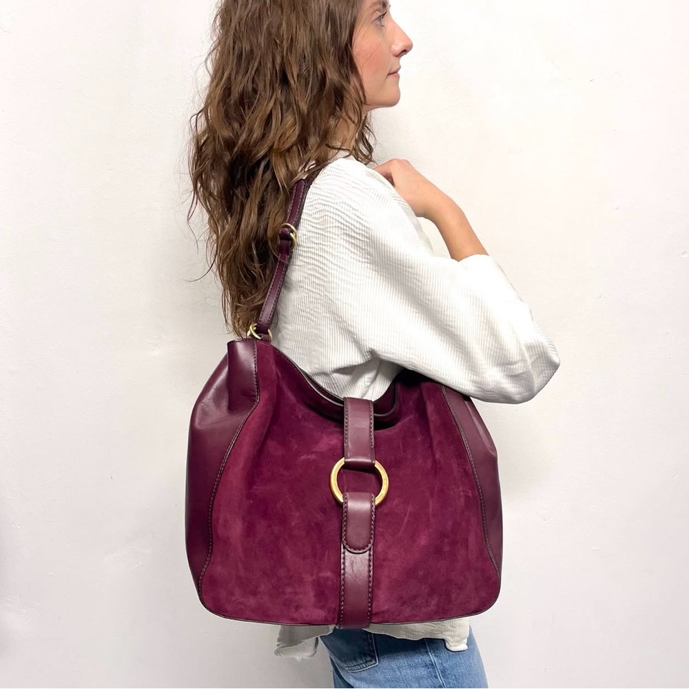 Michael Kors | Elegant Suede and Leather Shoulder Bag